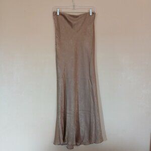 Lucy Paris NWT Glittery Gold Katianna Maxi Skirt Women's Medium